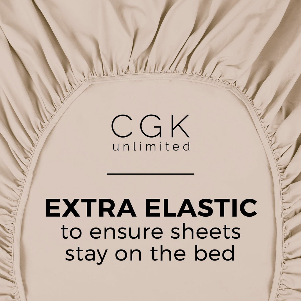King Size Fitted Bed Sheet - Hotel Luxury Single Fitted Sheet Only - Fits Mattress Up To 16 - Extra Soft, Wrinkle Free, Breathable, And Cooling - Bottom Fitted Sheet - Wheat Single Fitted Sheet Only
