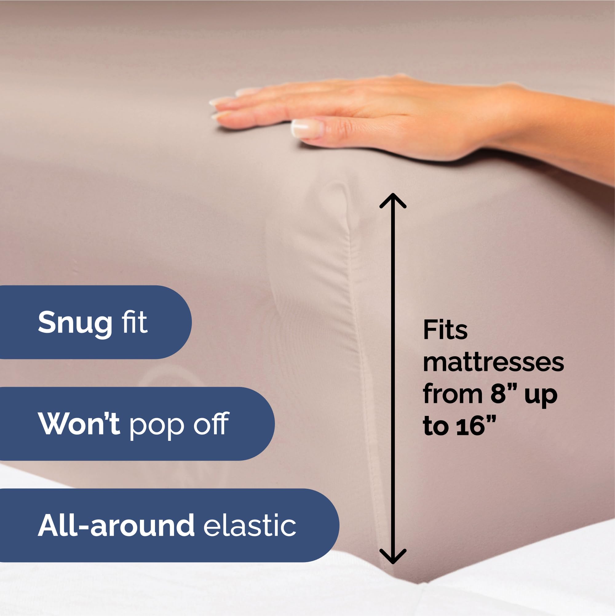 CGK Unlimited King Size 4 Piece Sheet Set - Soft, Breathable, Cooling, Dusty Pink - Deep Pockets & Wrinkle-Free Hotel Luxury Bed Sheets