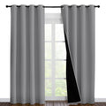 Nicetown Full Shade Curtain Panels, Pair Of Energy Smart & Noise Blocking Out Blackout Drapes For Dining Room Window, Thermal In