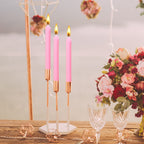 10 Inch Pink Taper Candles-Set Of 4 Tapered Candle, Tall Candlesticks,Home Dinner Candle, Party, Wedding, Halloween, Christmas C