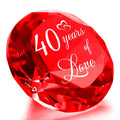 YWHL Happy 40th Wedding Anniversary Romantic Gifts for Her Him, Ruby Wedding Gifts for Her, 40 Years of Love Present for Couple,