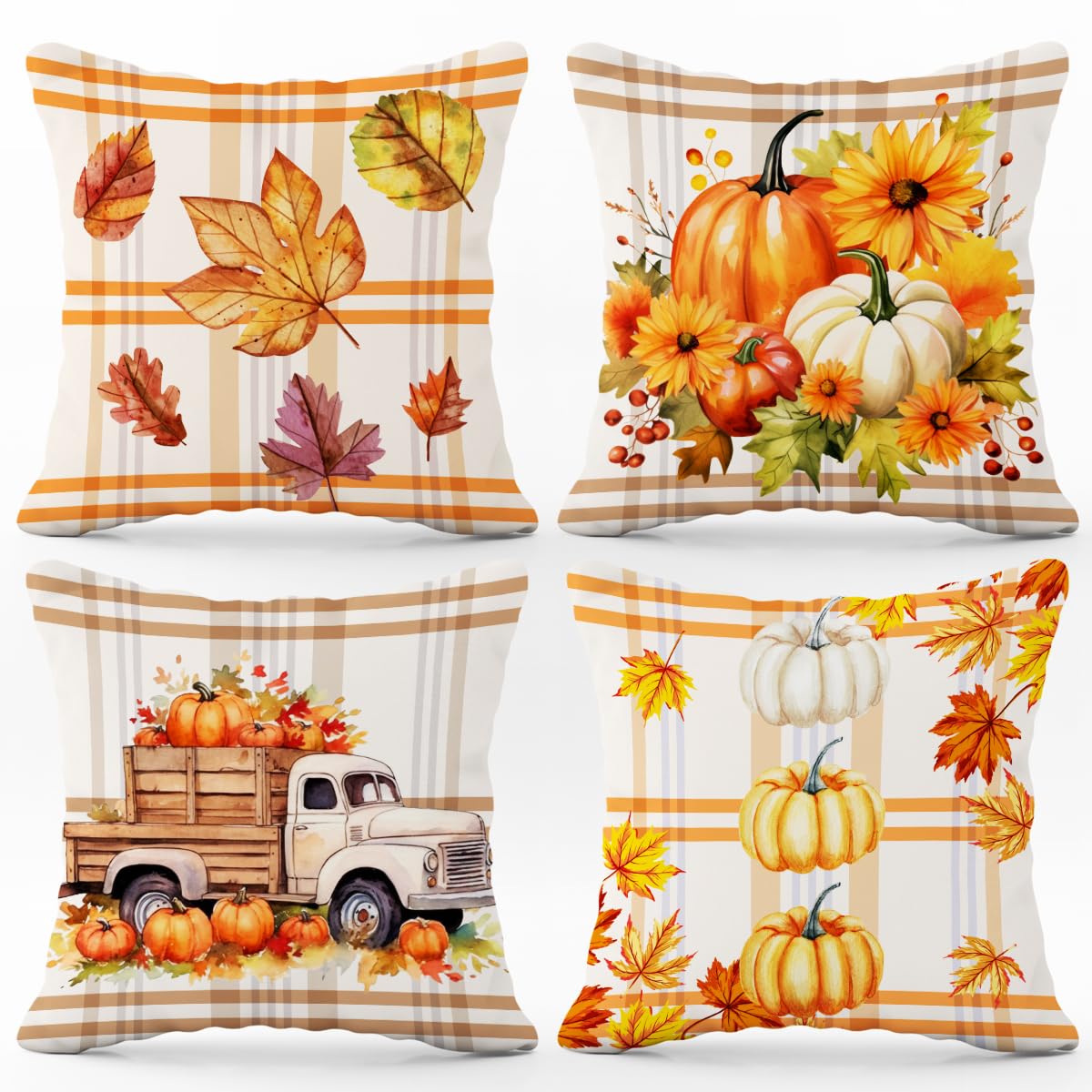 Fall Decor-Thanksgiving Decorations - Thank You Gifts-Thanksgiving Pillow Case-Thanksgiving Gifts For Her Children-Halloween Tha