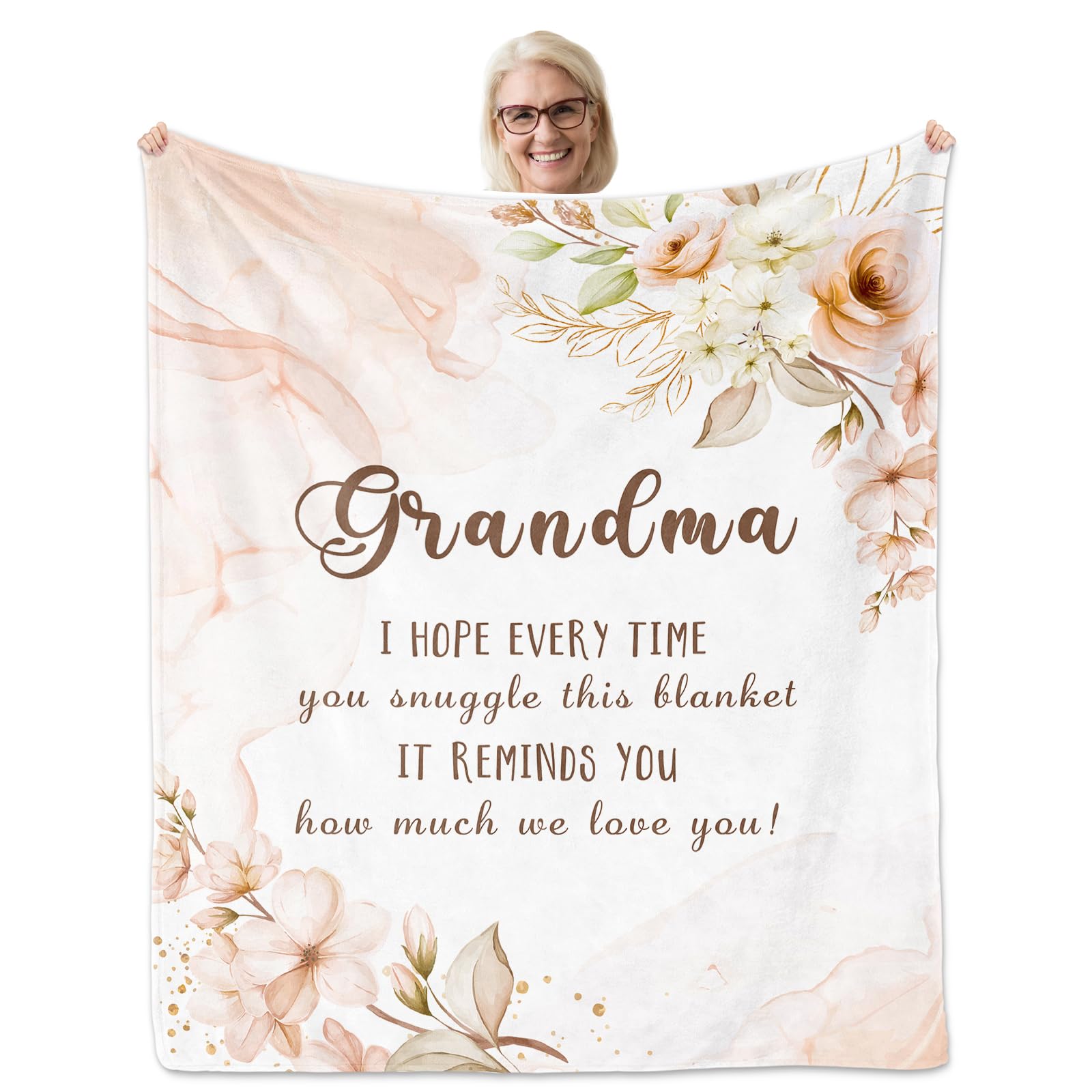Subord Grandma Gifts, Gifts For Grandma Blanket 60'X50', Grandma Birthday Gifts, Grandma Gifts From Grandchildren, Grandma Gif