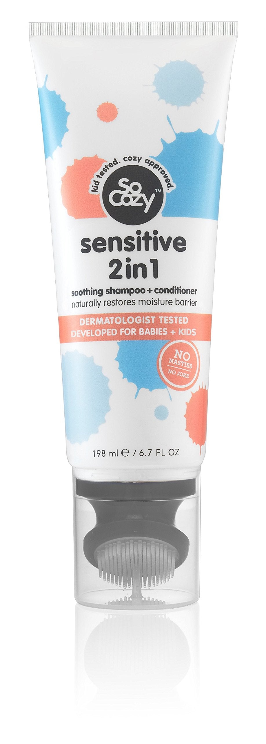 So Cozy Sensitive 2-in-1 Shampoo + Conditioner For Kids Hair | Soothing and Purifying | 6.7 fl oz | No Parabens, Sulfates, Synth