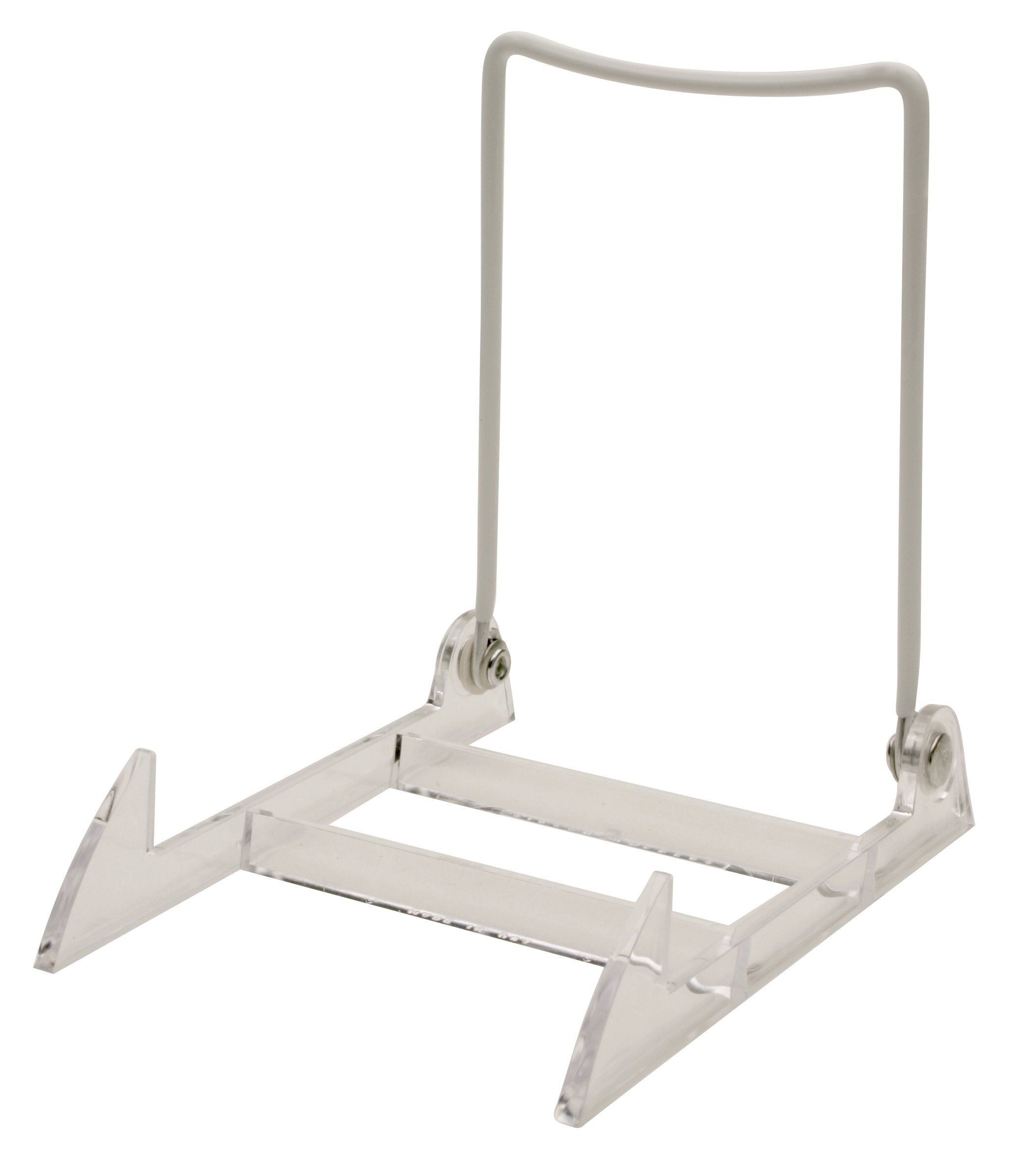 Gibson Holders 12-Pack 3PL Large Display Stand for Plates, Platters, China, Kitchenware, Home Decor, Artwork & More - Clear Base