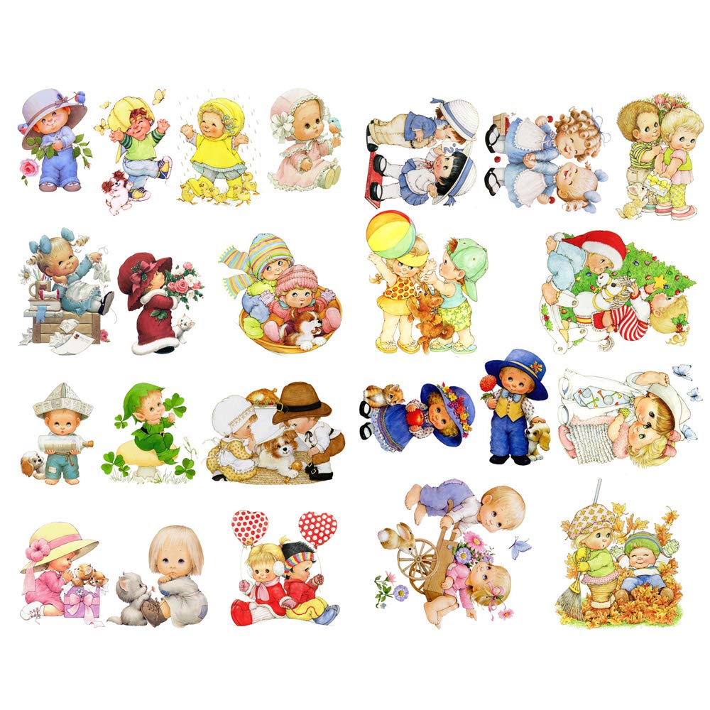 Seasonstorm Kawaii Cartoon Baby Doll Precut Anti-Uv Waterproof Decoration Notebook Planner Stickers Scrapbooking Diary Sticky Pa