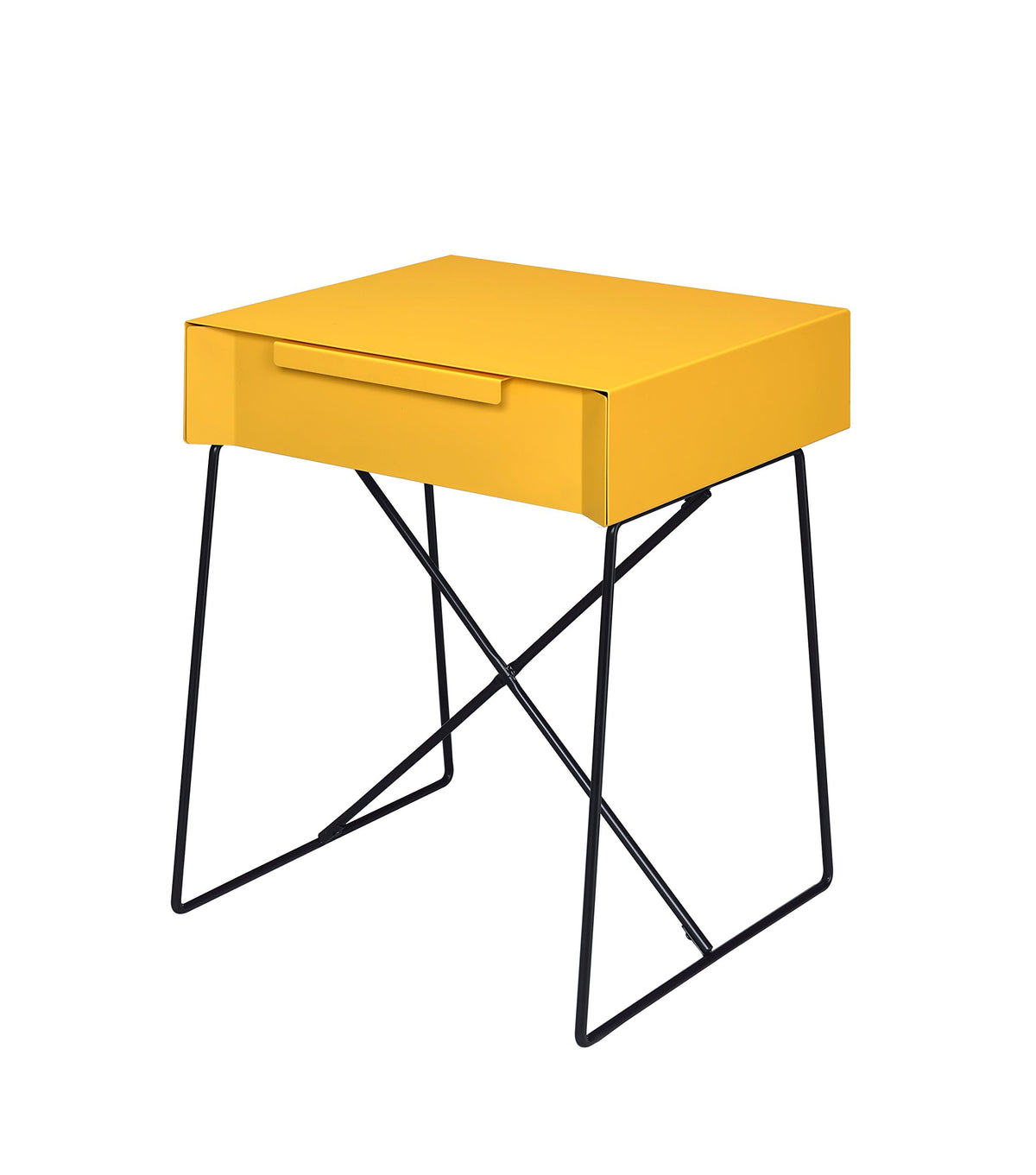 Acme Gualacao Rectangular End Table in Yellow