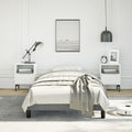 vidaXL Bed Frame Dark Gray 39.4"x79.9" Twin XL Fabric