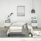 vidaXL Bed Frame Dark Gray 39.4"x79.9" Twin XL Fabric