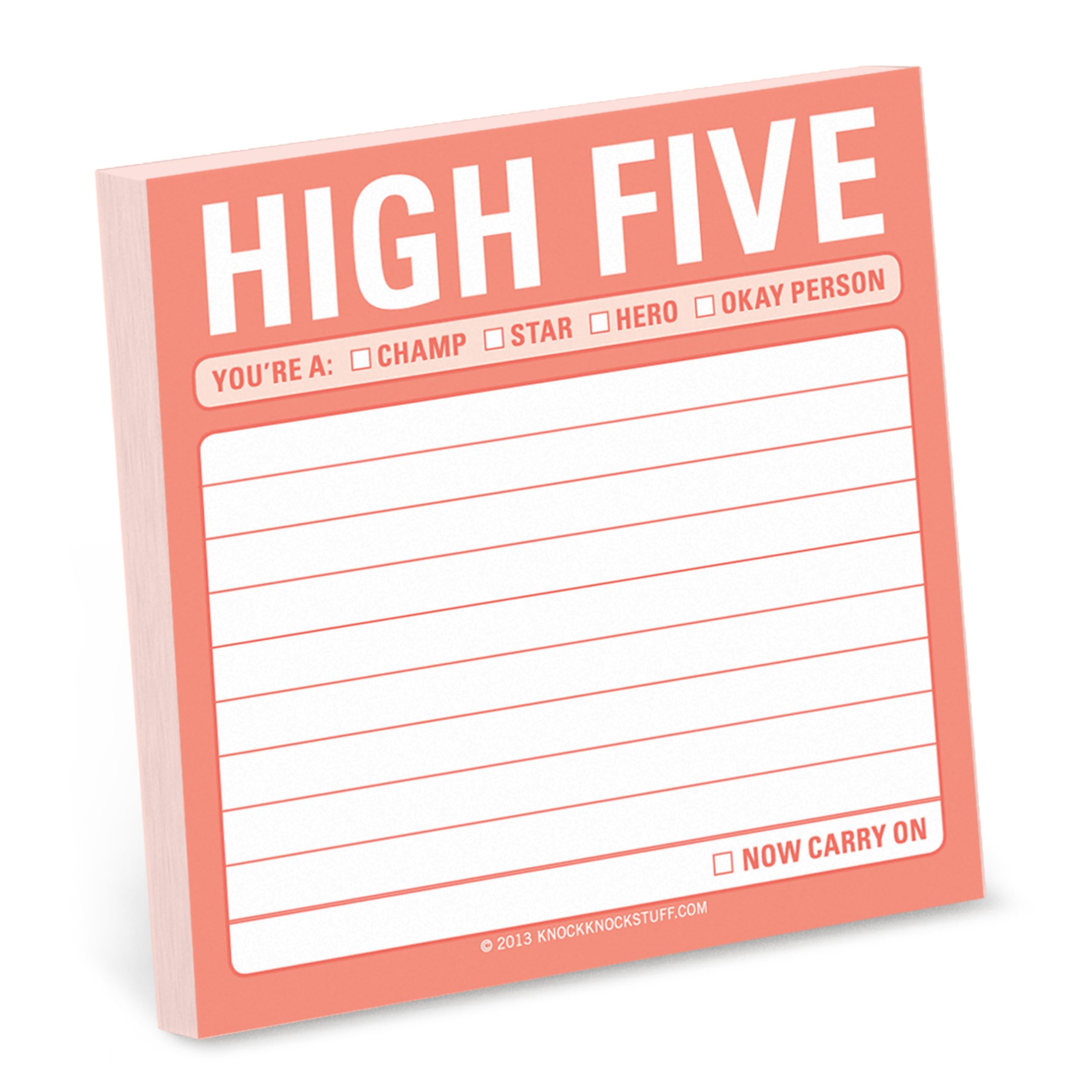 Knock Knock 12447 High Five Sticky Note Pad