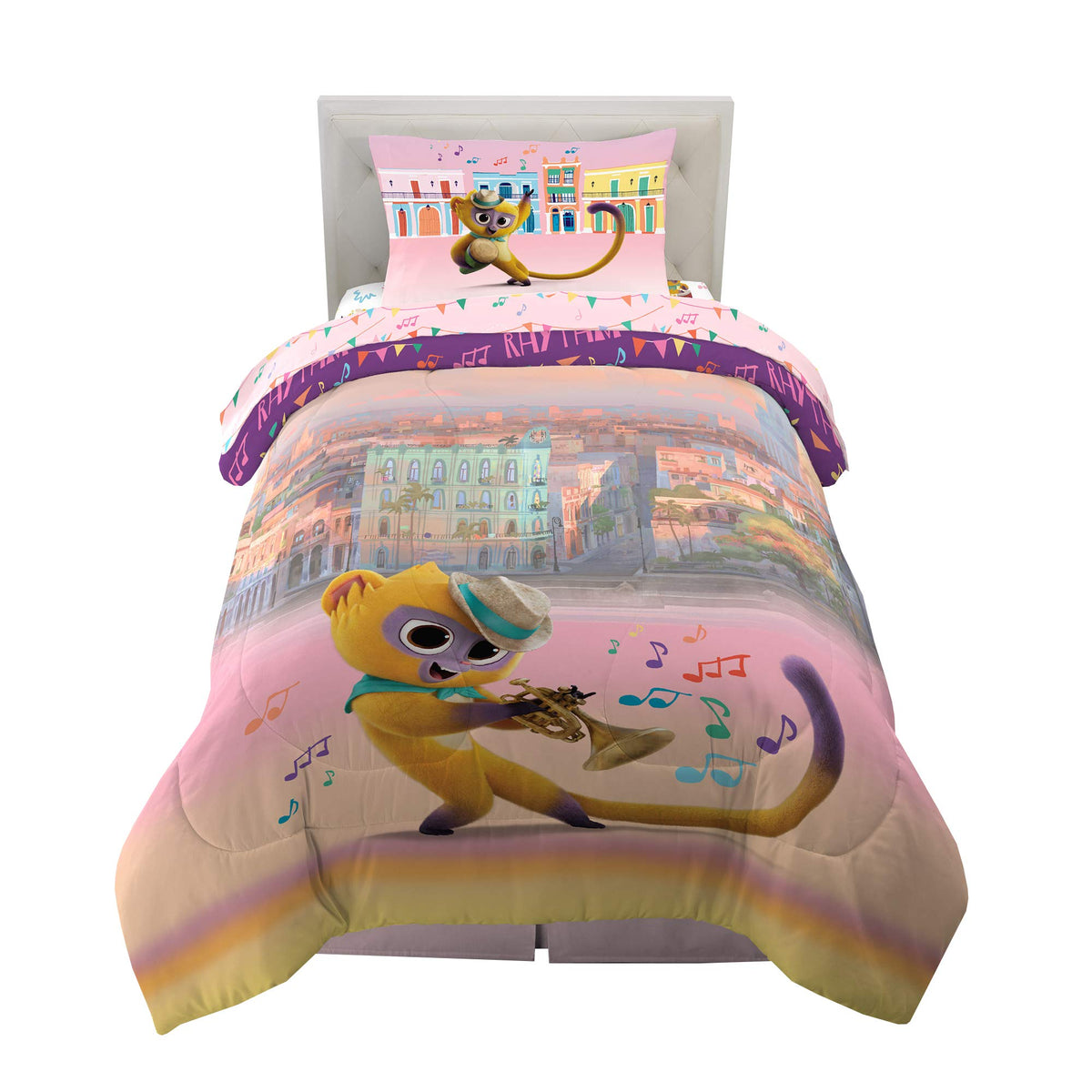 Franco Kids Bedding Super Soft Microfiber Comforter And Sheet Set, 4 Piece Twin Size, Sony Vivo