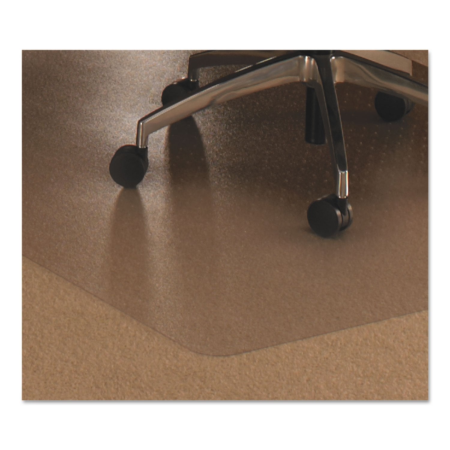 Floortex 1113423Er Cleartex Ultimat Polycarbonate Chair Mat For Low/Medium Pile Carpet, 48 X 53