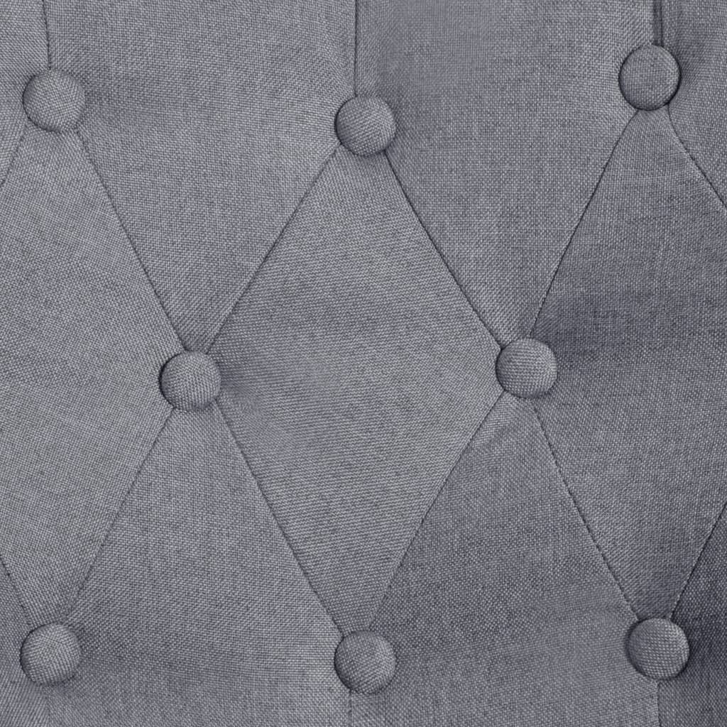 vidaXL 2X French Chairs Elegant Sturdy Solid Wooden Legs Home Living Room Longue Bedroom Sofa Furniture Seating Blue Fabric