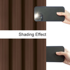 Lemomo 100% Blackout Curtains 40 X 63 Inch/Chocolate Brown Curtains 2 Panels With Black Liner/Double Layer Full Room Darkening B