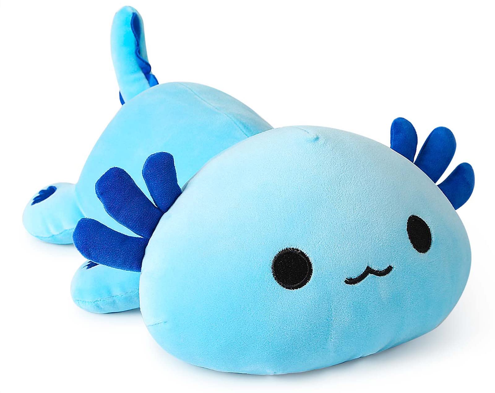Onsoyours Cute Axolotl Plushie, Soft Stuffed Animal Salamander Plush Pillow, Kawaii Plush Toy For Kids (Blue Axolotl A, 13 ')