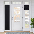 RYB HOME 2 Panels Door Curtains for Sightlight, Blackout Full Privacy Assured Thermal Insulated Tricia French Door Shades for Sm