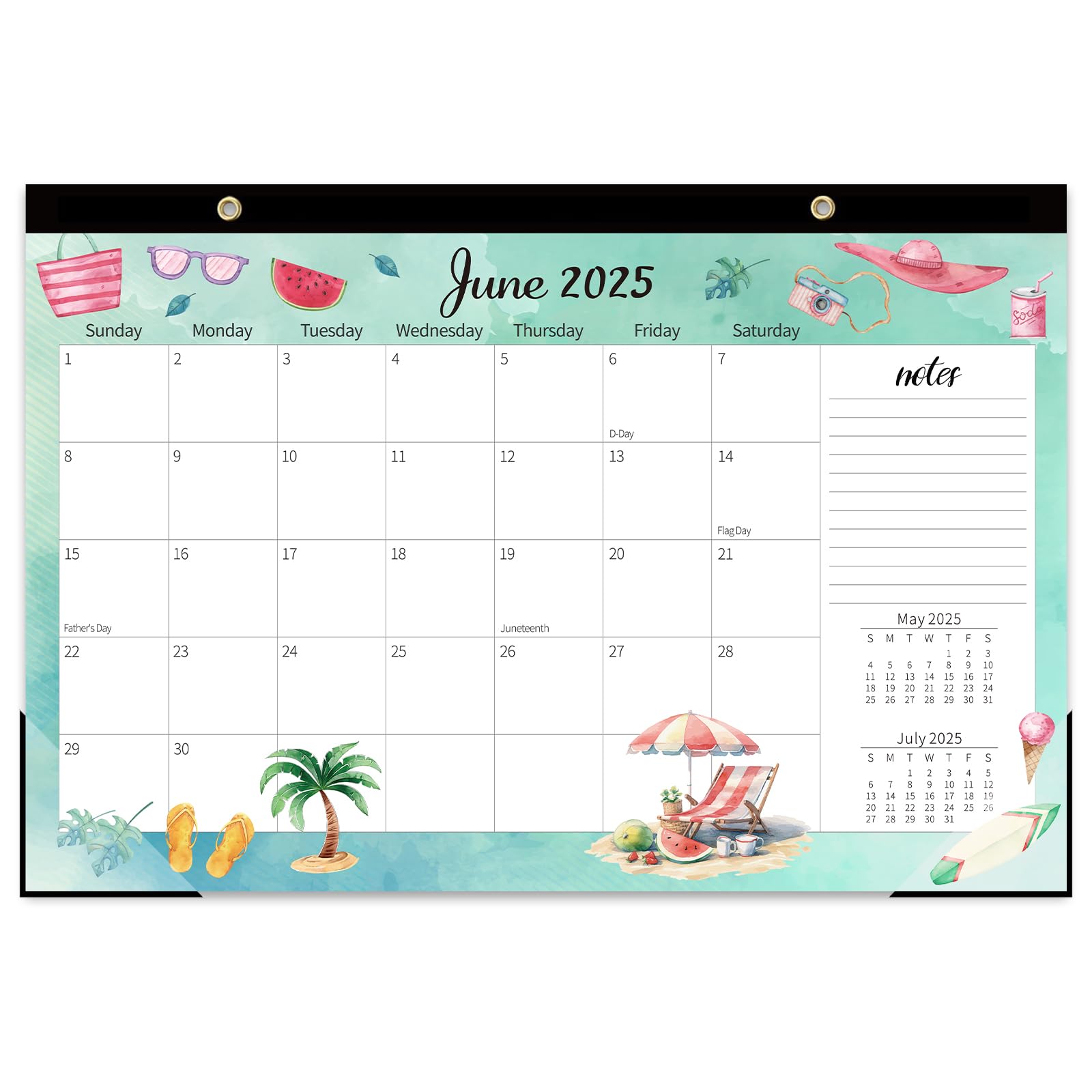 Guasslee Monthly Desk Calendar 2025-2026 - 19 Months 17 ' X 11.5 ' Calendar From Jun. 2025 To Dec. 2026, Monthly Planner With