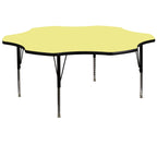 Flash Furniture FLWR Yell Activity Table, 60"D x 60"W x 25.13"H, Yellow