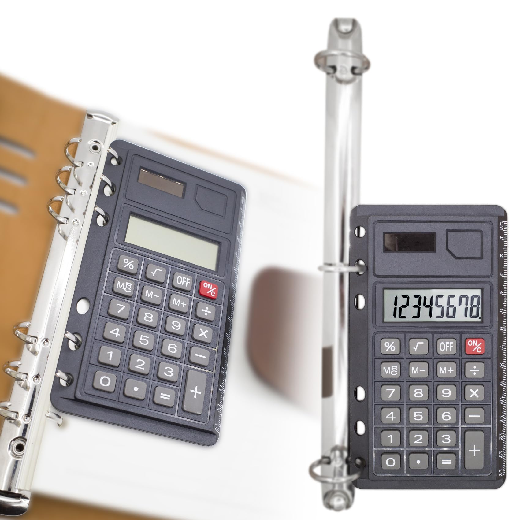 Eceiro Ring Binders Calculator For Portfolio Binder 3 Ring Binder 6 Ring Binder Calculator 1 Inch Binder, For Padfolio - 2 Inch