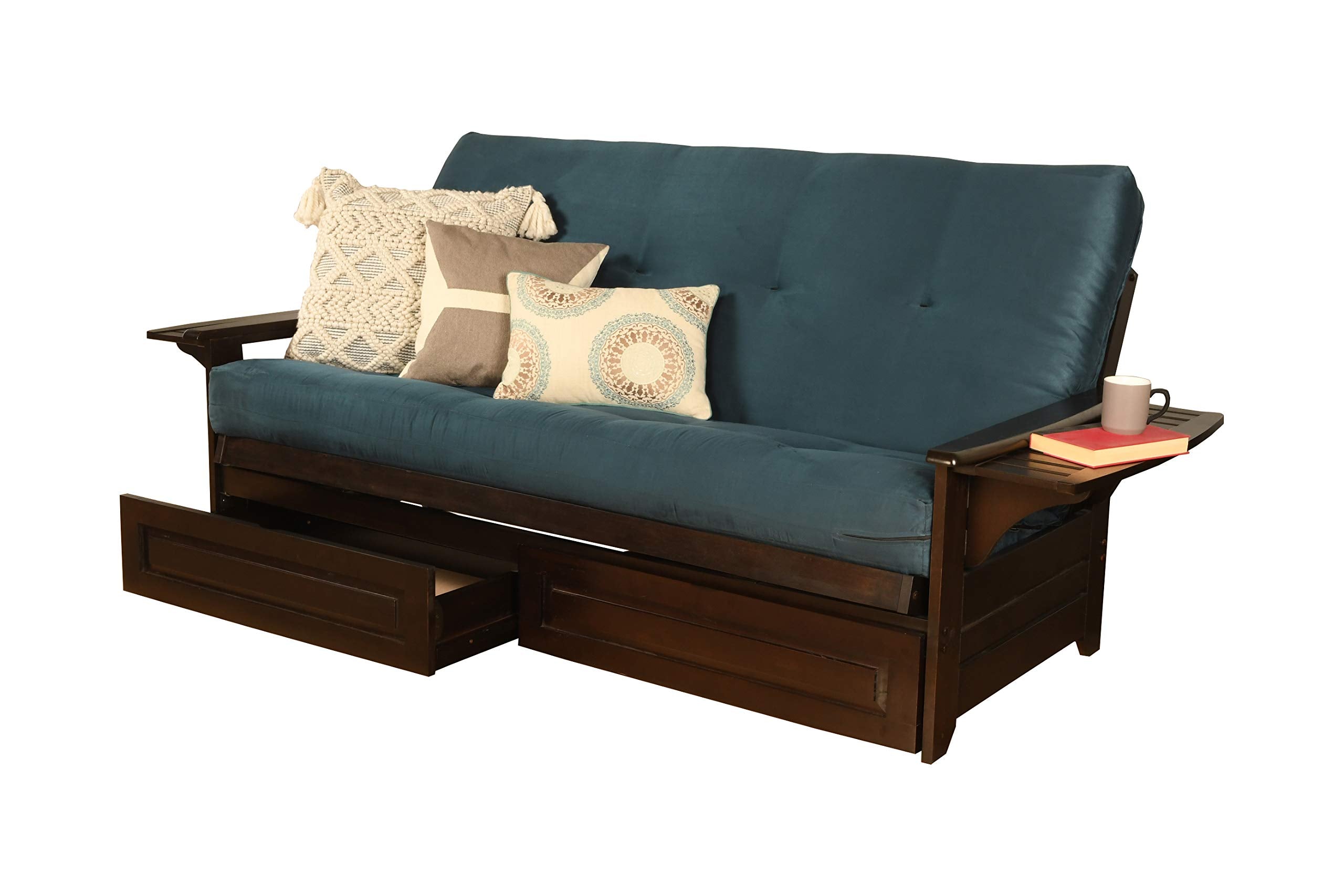 Kodiak Futons Phoenix Sofa Bed, Full, Suede Navy
