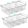 Orgneas Expandable Chest Freezer Organizer Bins Large Deep Freezer Basket