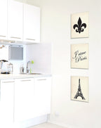 Stupell Home D  Cor J'Aime Paris 3-Pc. Rectangle Wall Plaque Trio, 10 X 0.5 X 15, Proudly Made In Usa