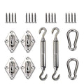 E&K Sunrise Sun Shade Sail Hardware Kit For Square And Rectangle Sun Shade Sail Installation With 8 Inches Turnbuckles, Stainles