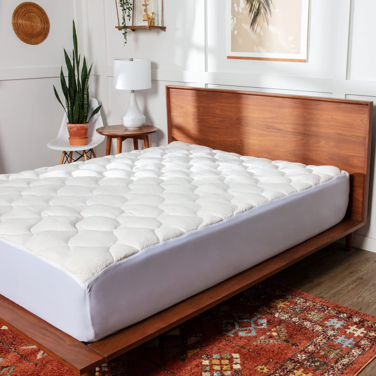 Viscosoft Copper Mattress Topper Pad Twin Xl - Plush Pillow Top Pad - 8?Deep Pockets