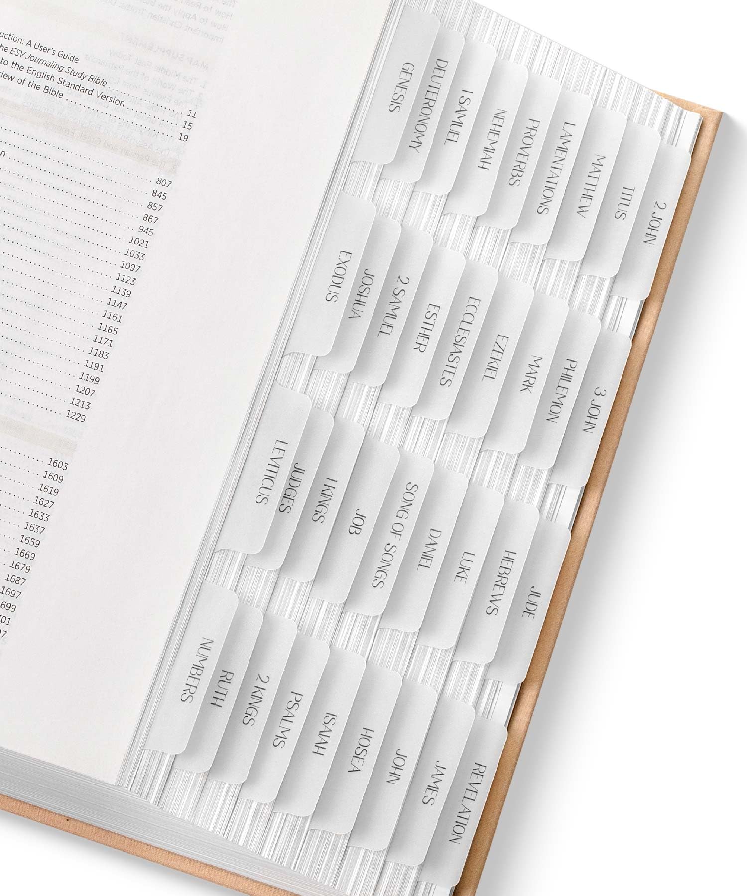 Mr. Pen- Bible Tabs, 75 Tabs, Transparent White Laminated Bible Tabs For Women And Men, Bible Tabs For Study Bible Index Tabs, B