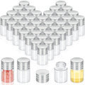 Didaey 50 Pcs 2ml Tiny Glass Bottles Vials Mini Small Clear Bottles Glass Jars Empty Wishing Gift Bottles Jars Tiny Vials Contai