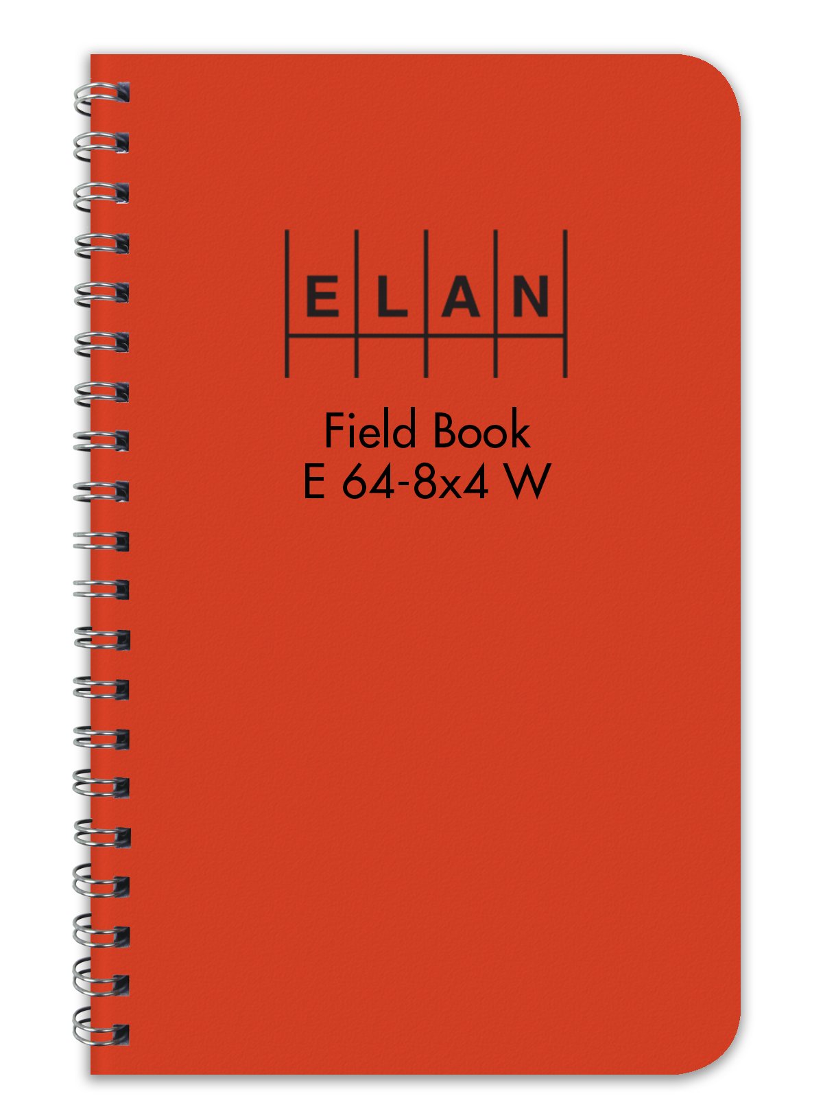 Elan Publishing Company E64-8X4W Wire-O Field Surveying Book 4 ? X 7  Bright Orange Stiff Cover (Pack Of 6)