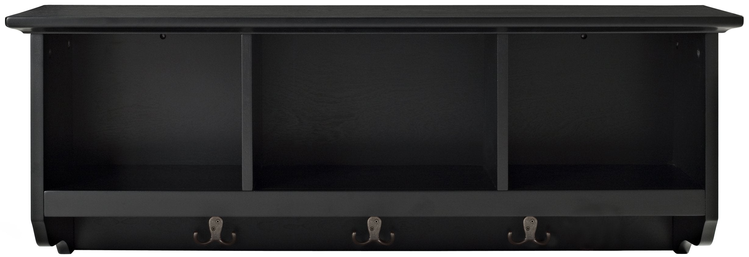 Crosley Furniture Brennan Entryway Hanging Storage Shelf, Black