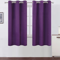 Lemomo Purple Thermal Blackout Curtains/38 X 63 Inch/Set Of 2 Panels Room Darkening Curtains For Bedroom