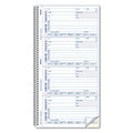Rediform Telephone Message Book, Two-Part Carbonless, 5 X 2.75, 4 Forms/Sheet, 400 Forms Total