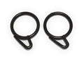 AnEk Goods Badris Plastic Heavy Curtain Rings  (Brown, 2 inch) 100