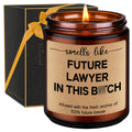 GSPY Candles, Future Lawyer Gifts, Funny Lawyer Gifts for Women, Men - Law School Essentials, Law Student Gifts - Law School Acc