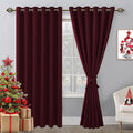 Hiasan Grommet Blackout Curtains For Bedroom, 70 X 84 Inches - Thermal Insulated & Light Blocking Window Drapes For Living Room/