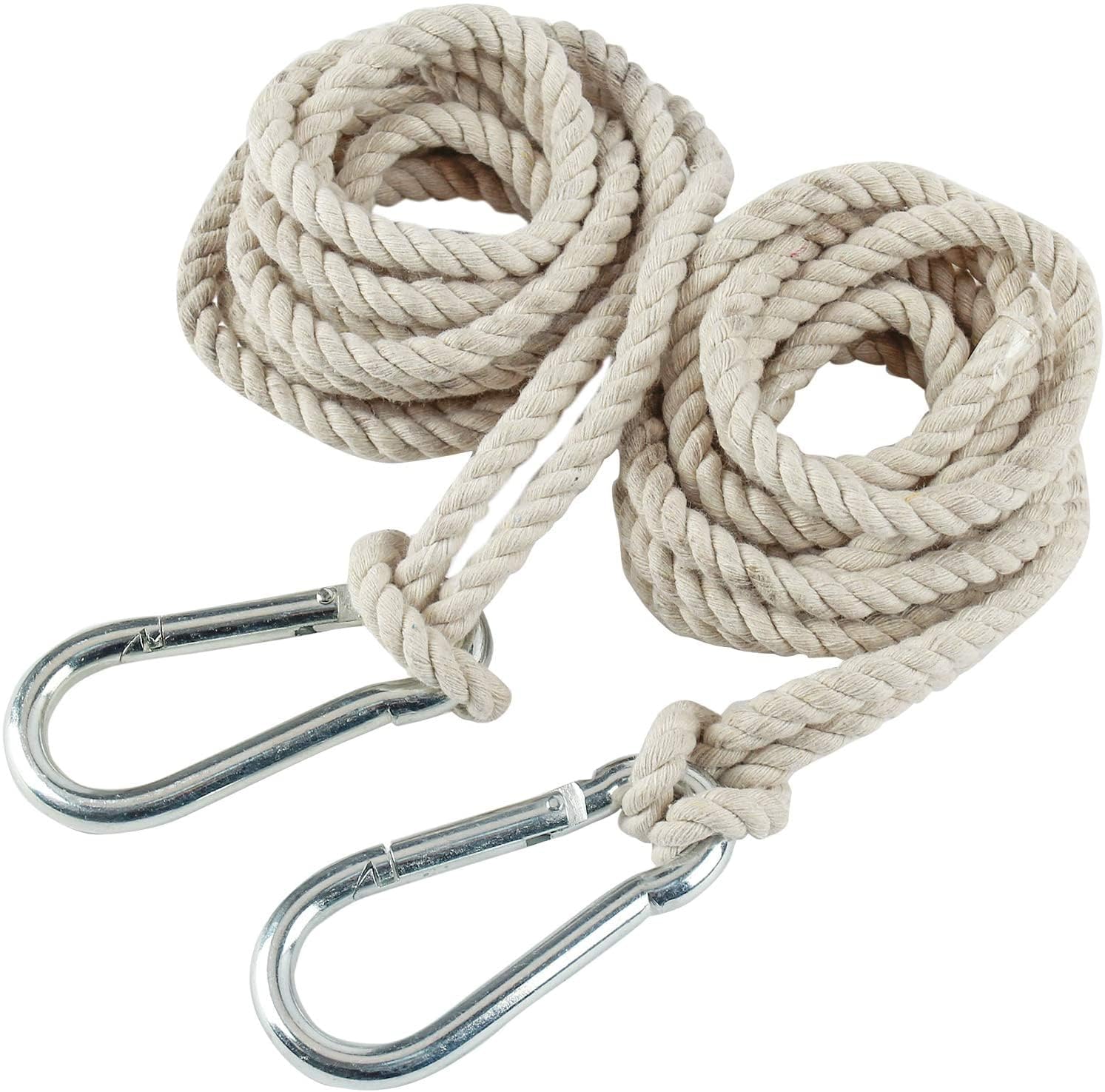 Hammock Tree Straps Extra Long - 2 Pack Tree Swing Hanging Straps Hammock Rope 16.4Ft Each With Heavy Duty Carabiner Hooks Kit F
