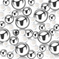 Silver Floating Pearls | 150PCS Silver Pearls Bead for Centerpieces Vases, Silver No Hole Beads | 8/14/20 mm Floating Beads | Si