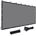 Shade&Beyond Customized Size 8' X 21' Shade Cloth With Grommets, 90% Uv Protection Uv Protection Mesh Tarp Sun Screens For Patio