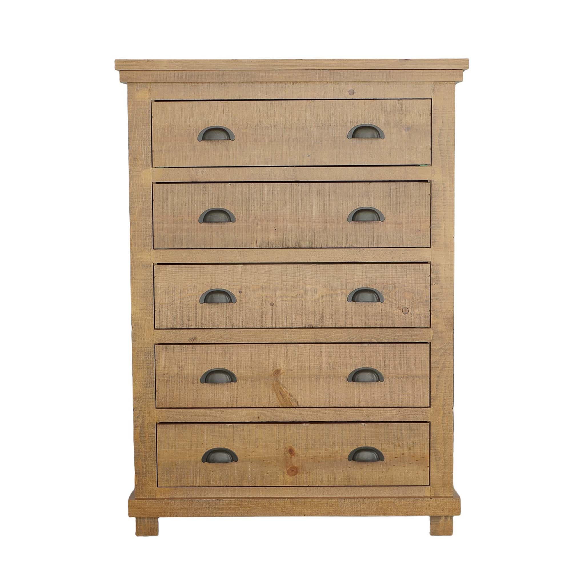 Progressive Furniture Willow Chest, 38&quot; W X 18&quot; D X 53&quot; H, Distressed Pine