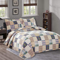 Quilt Set King Size Plaid Bedspread Coverlet King Quilts Patchwork Bedding Mens Plaid Collection Quilt Bedspread Lightweight Rev