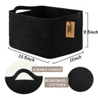 Comfy Homi Storage Basket For Shelves, Woven Baskets For Storage, Cotton Rope Basket,Toy Storage Organizer, Storage Cube Bin, Or