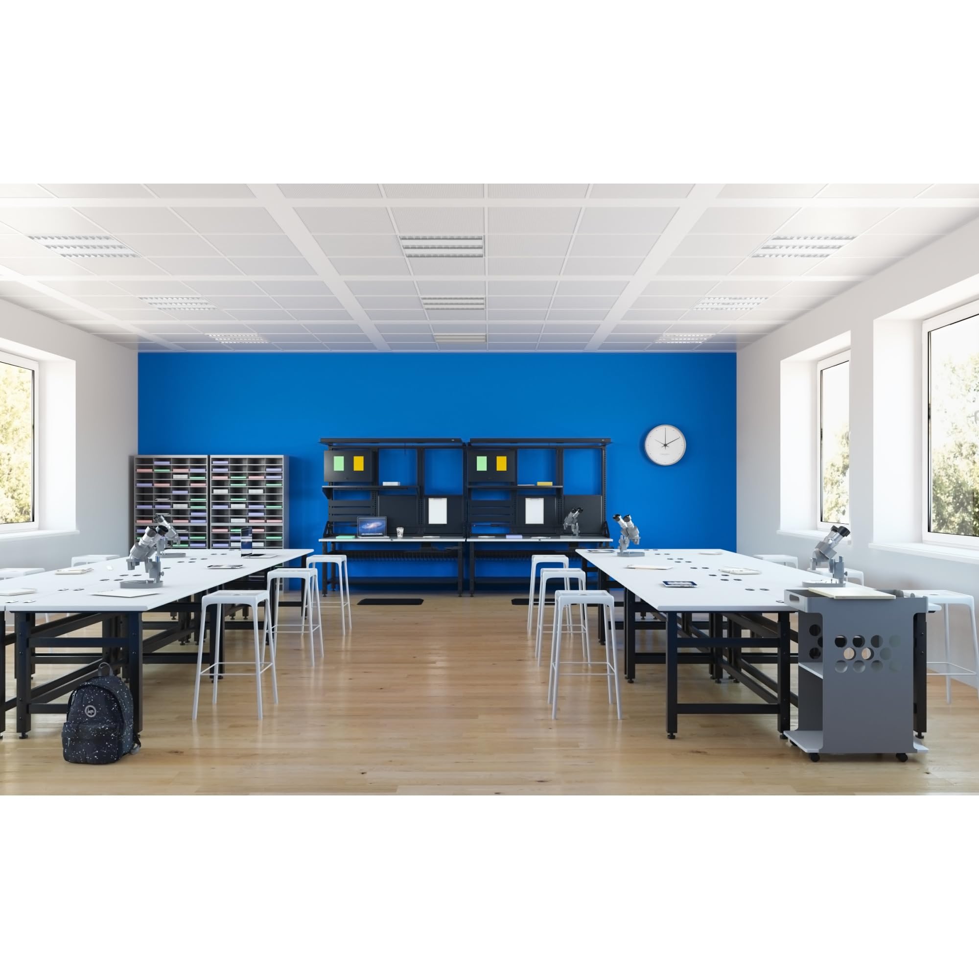 Safco Products 6605WH Steel Stool, 25", White