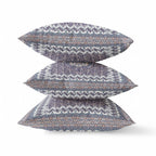 HomeRoots Indigo Peach Broadcloth 26â€ Gray Peach Holy Floral Indoor Outdoor Throw Pillow