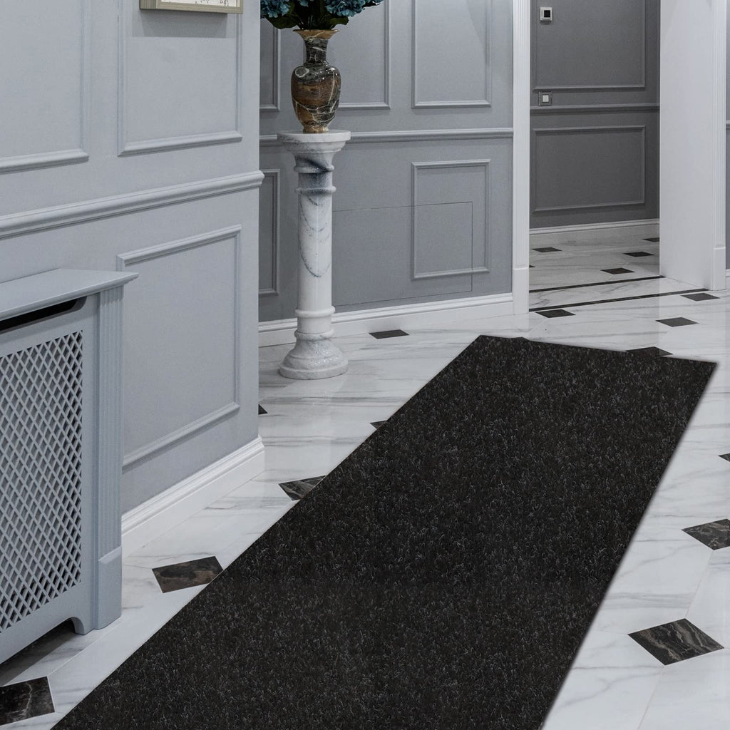 FREADEM Runner Rugs 4' x 13' Indoor Outdoor Carpet Runner, Area Rugs with Anti-Slip Rubber Backing for Aisle Hallway Balcony Gar