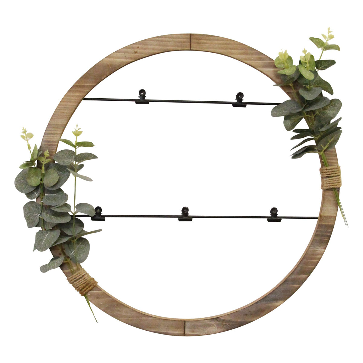 HomeRoots Eucalyptus Photo Holder Wood Framed Wall Art