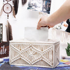Tissue Box Cover Rectangle, Paper Tissue Holder Napkin Tissues Organizer, Home Decor For Bathroom Bedroom Dresser Living Room Of