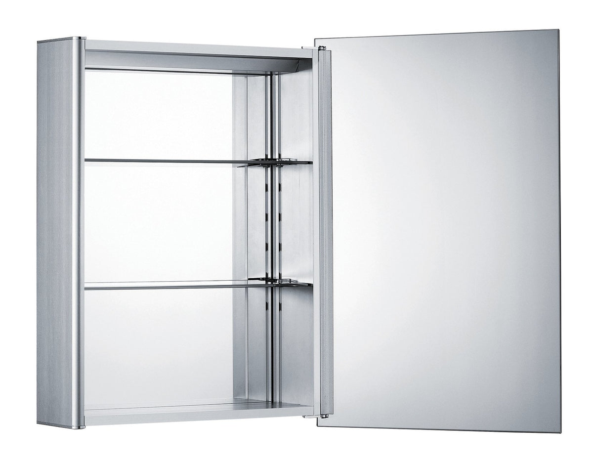 Whitehaus Whled-1 Medicinehaus Bathroom Medicine Cabinet, Aluminum