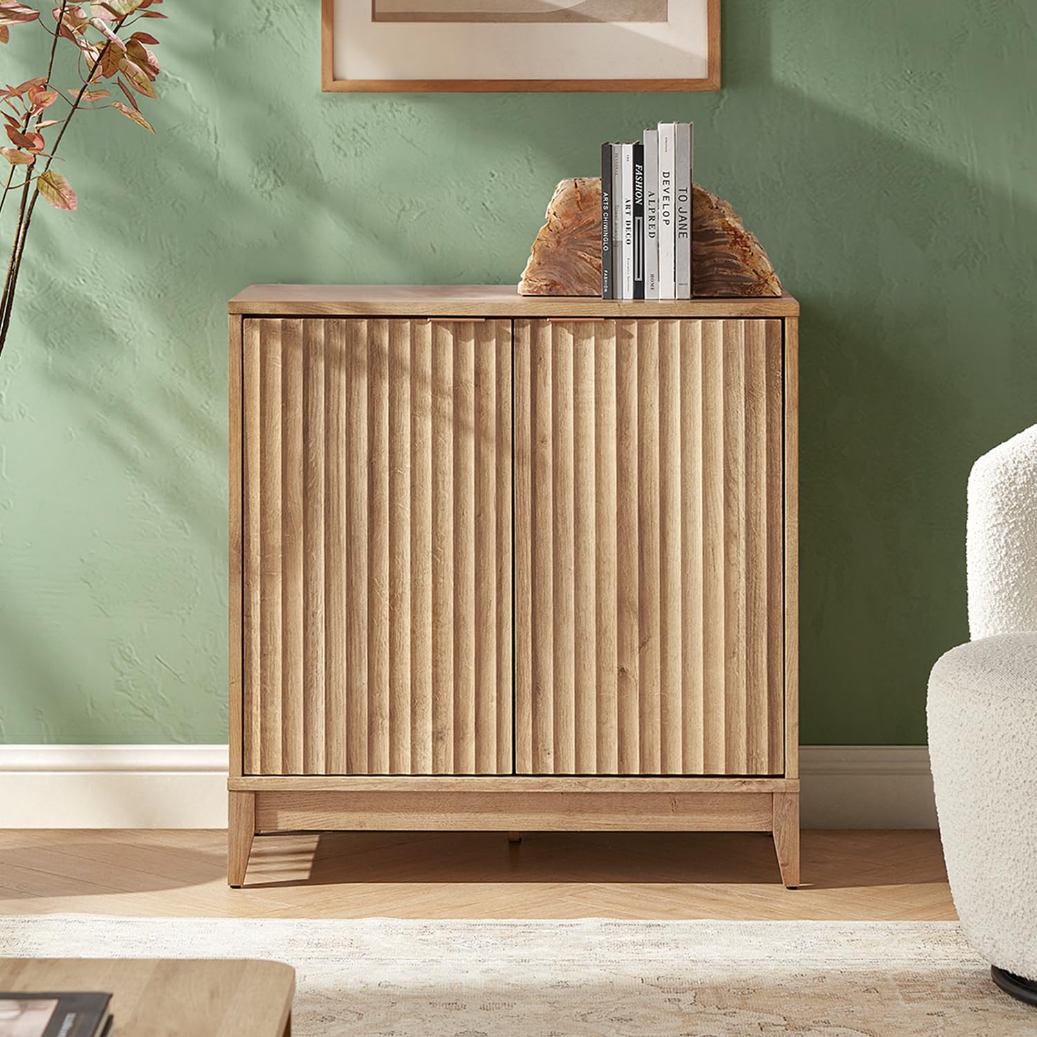mopio Brooklyn Storage Cabinet, Modern Farmhouse Entryway Accent Case, Buffet Sideboard, Console Table, Credenza, Wood Modular O